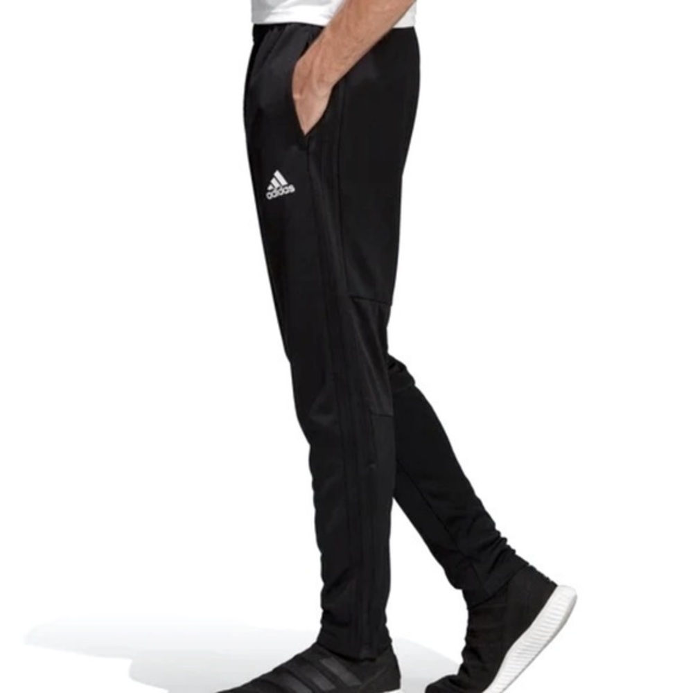 💃 🐠adidas soccer pants Anza Force Black on black BS0526 L